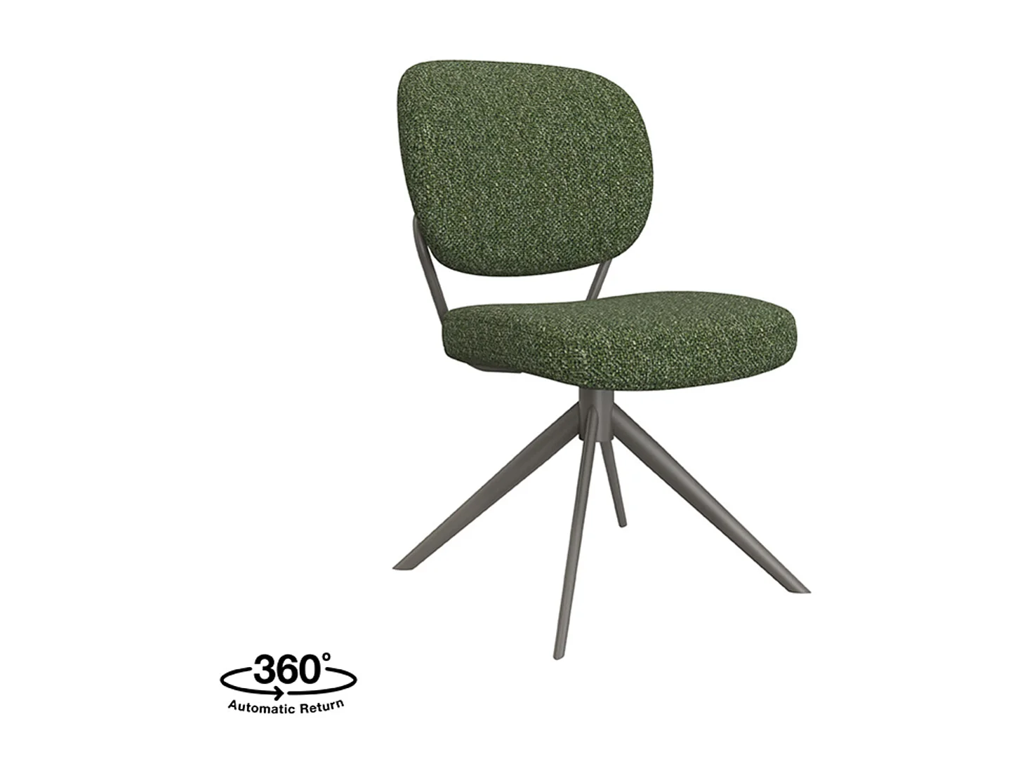Chaise de salle à manger Geneva - Forest - Boucle - lot de 2