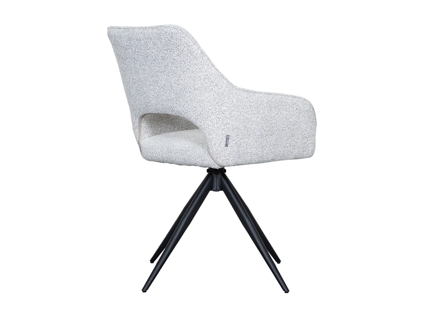 Chaise de salle à manger Finley - Blanc - Boucle - lot de 2