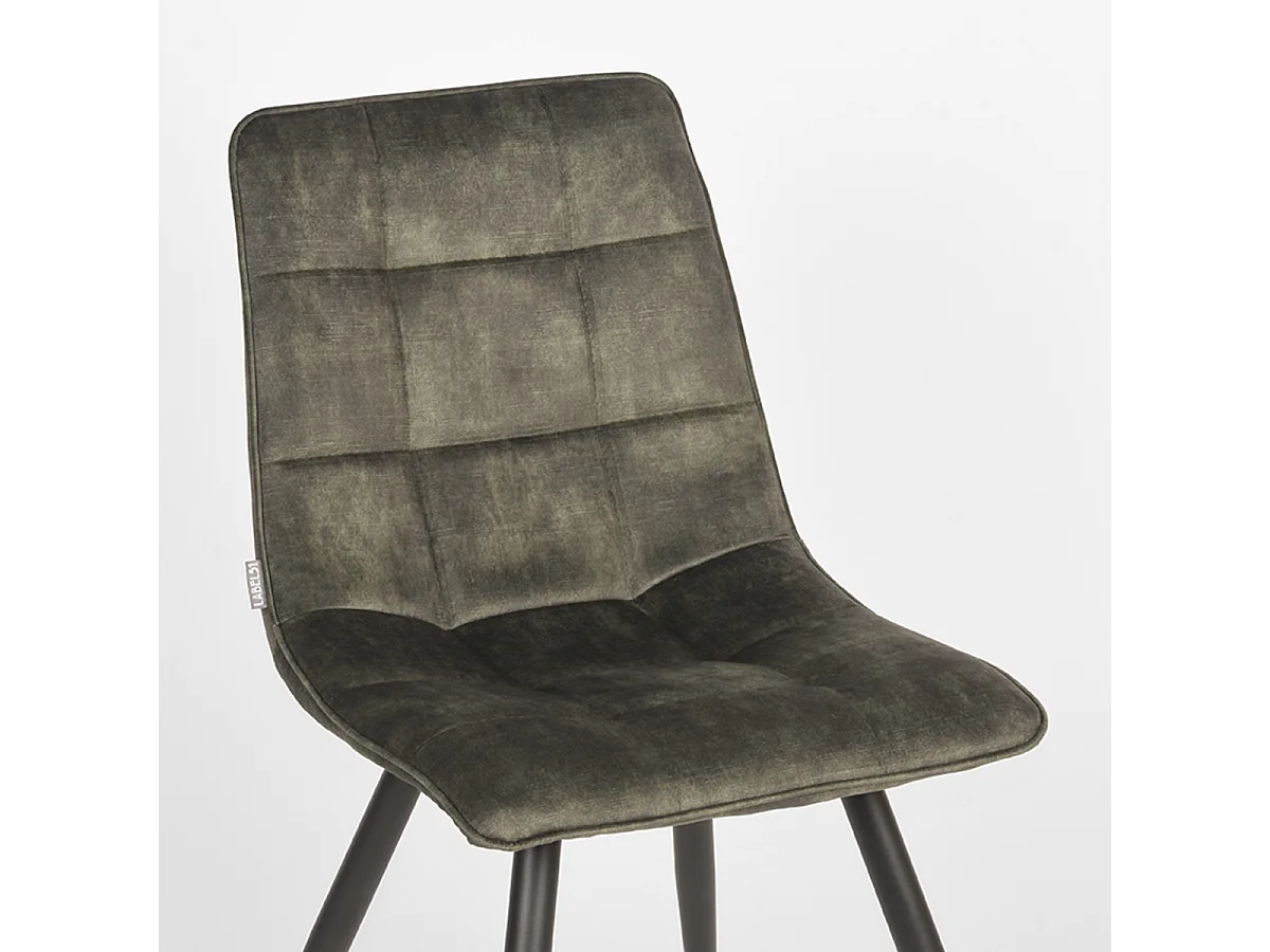 Chaise de salle à manger Jelt - Hunter - Velours - lot de 2