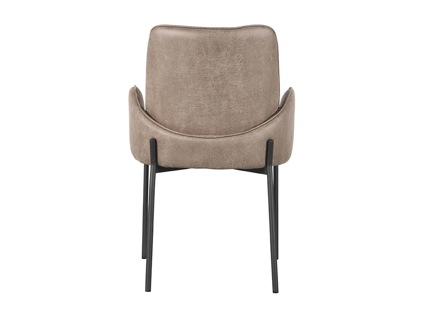 Chaise de salle à manger Joni - Taupe - Micro Suede - lot de 2