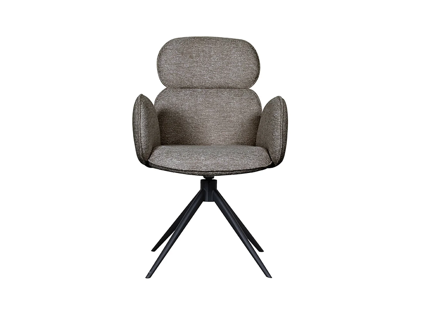 Chaise de salle à manger Vidar - Gris truffe - Boucle - lot de 2
