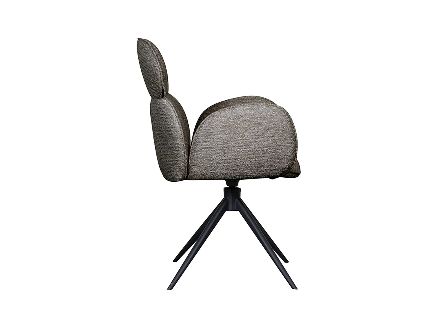 Chaise de salle à manger Vidar - Gris truffe - Boucle - lot de 2