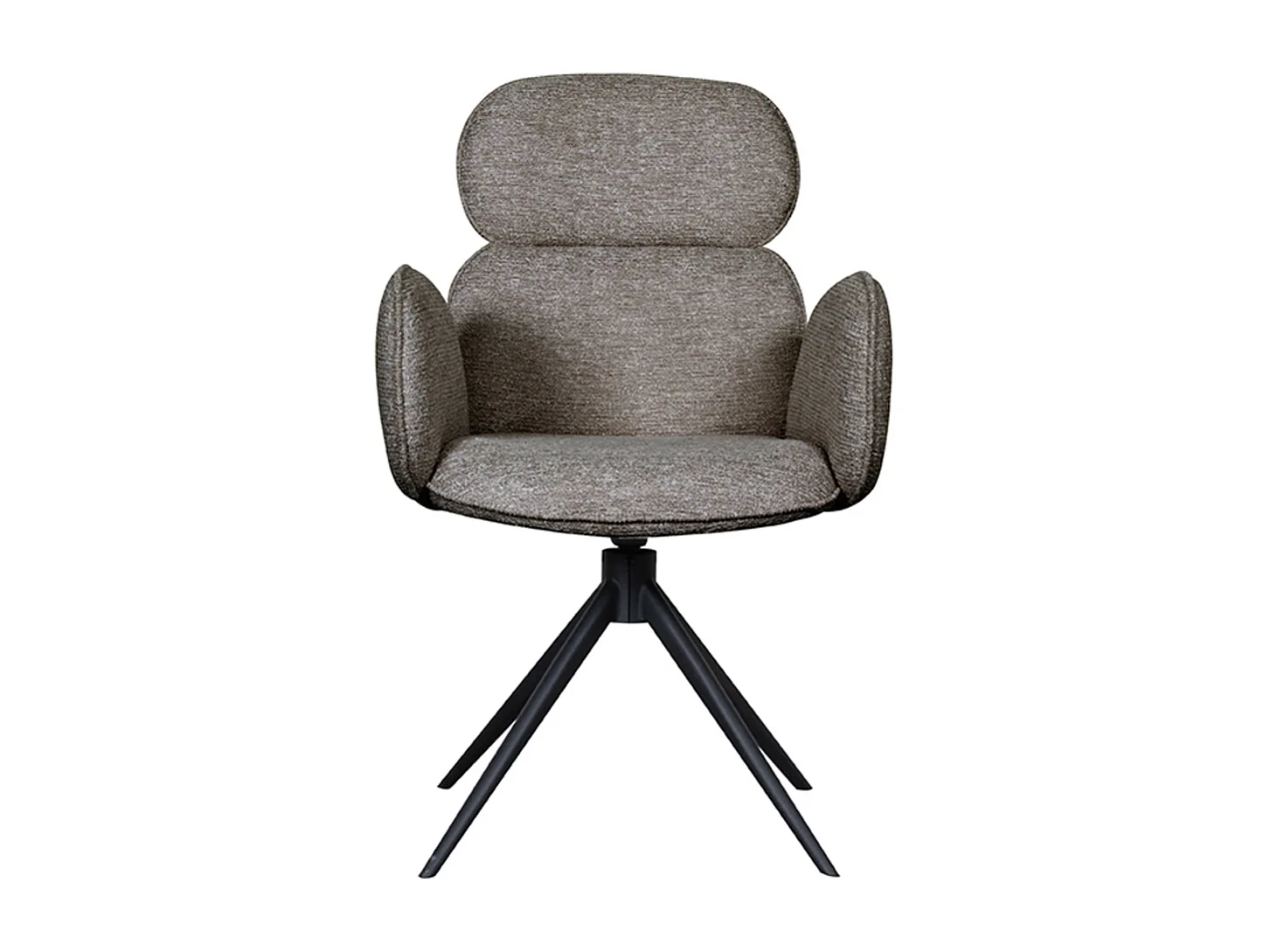 Chaise de salle à manger Vidar - Gris truffe - Boucle - lot de 2