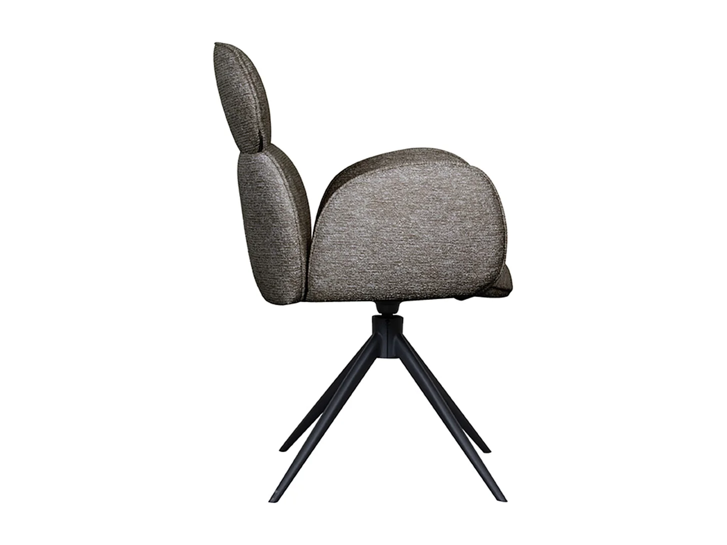 Chaise de salle à manger Vidar - Gris truffe - Boucle - lot de 2