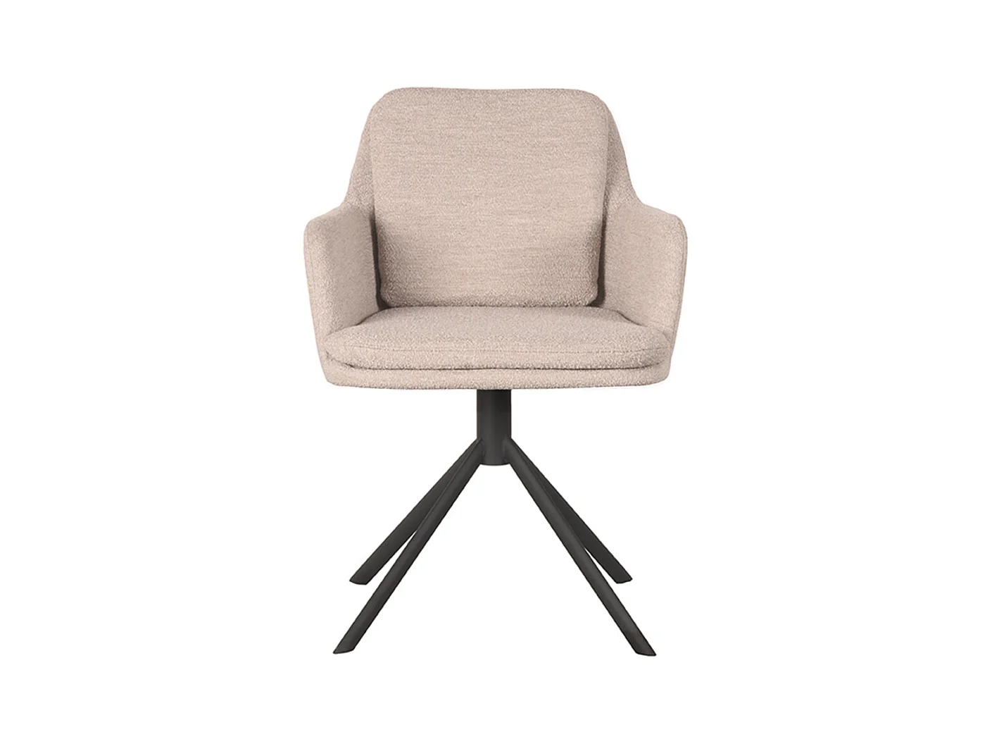 Chaise de salle à manger Joy - Naturel - Boucle - lot de 2