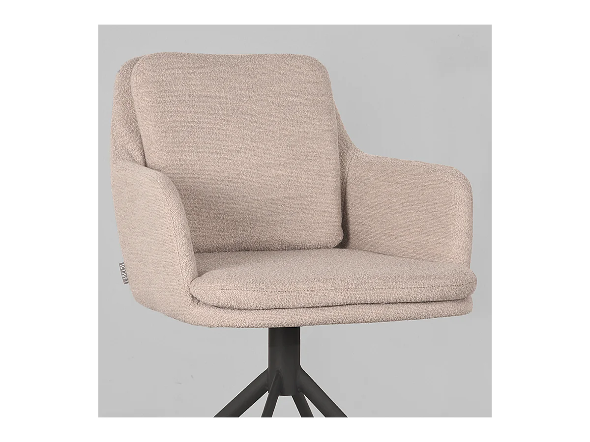 Chaise de salle à manger Joy - Naturel - Boucle - lot de 2