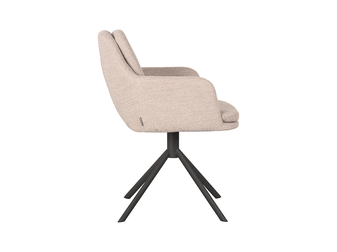 Chaise de salle à manger Joy - Naturel - Boucle - lot de 2