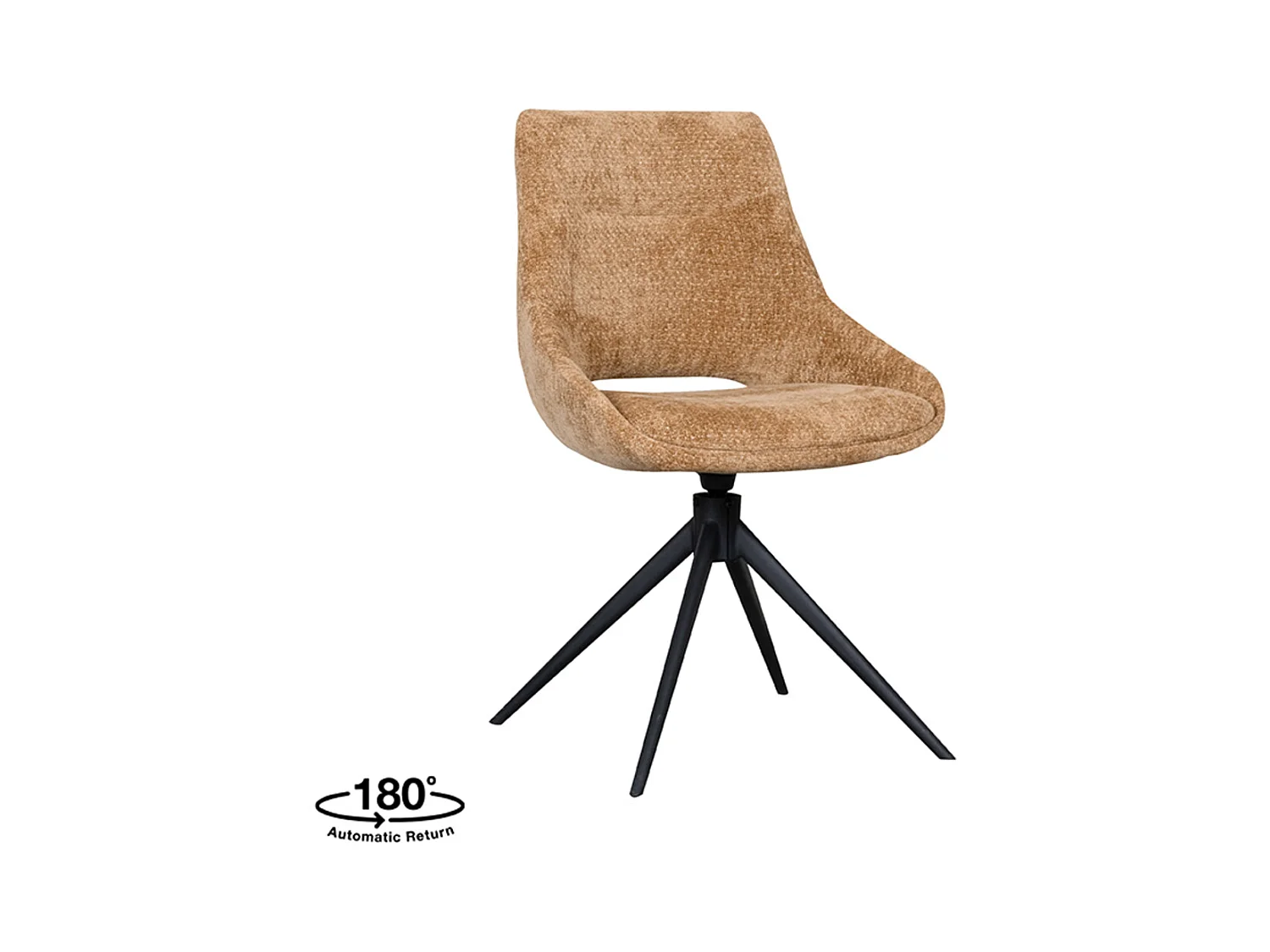 Chaise de salle à manger Marlow - Cognac - Elite - lot de 2