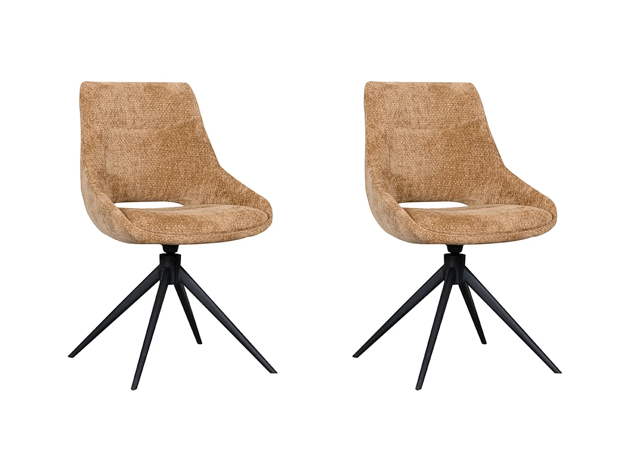 Chaise de salle à manger Marlow - Cognac - Elite - lot de 2
