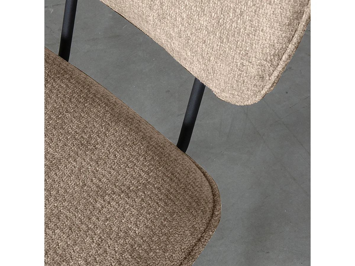 Chaise de salle à manger Liva - Clay - Elite - lot de 2