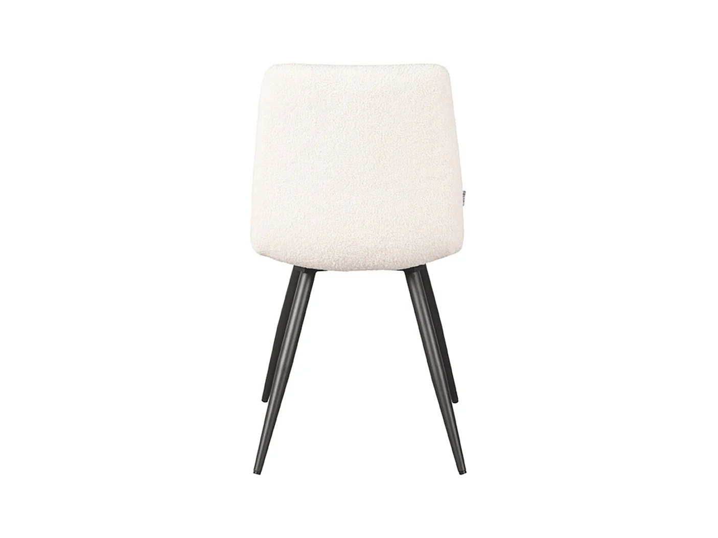 Chaise de salle à manger Jep - Ivoire - Teddy - lot de 2