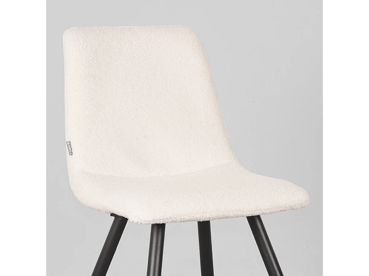 Eetkamerstoel Jep - Ivory - Teddy - set van 2
