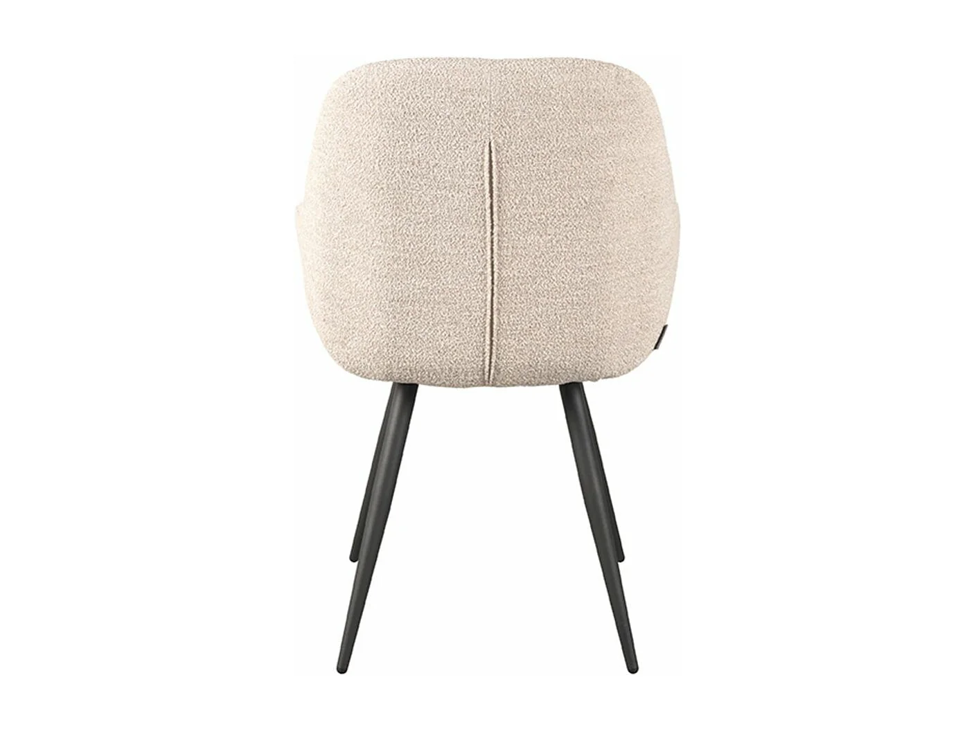 Chaise de salle à manger Fender - Naturel - Boucle - 59x57x87 cm - lot de 2