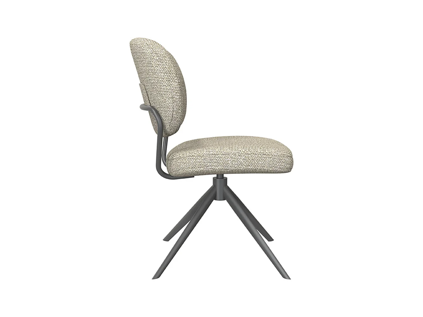 Chaise de salle à manger Geneva - Naturel - Boucle - lot de 2