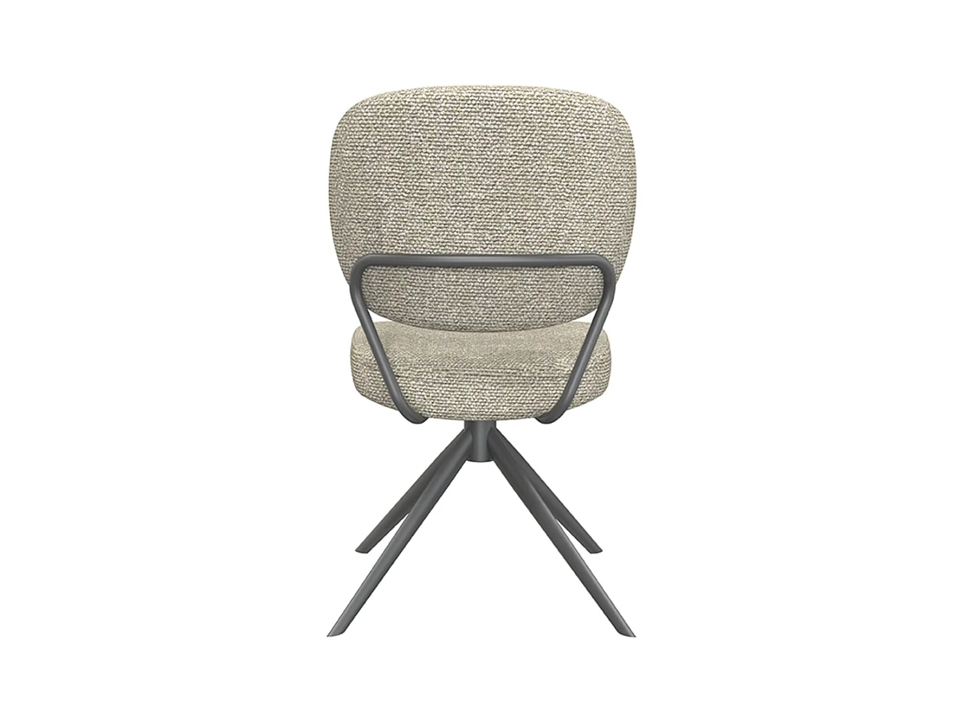 Chaise de salle à manger Geneva - Naturel - Boucle - lot de 2