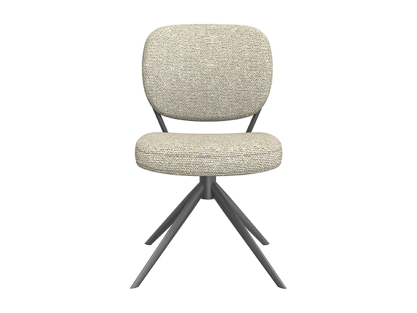 Chaise de salle à manger Geneva - Naturel - Boucle - lot de 2