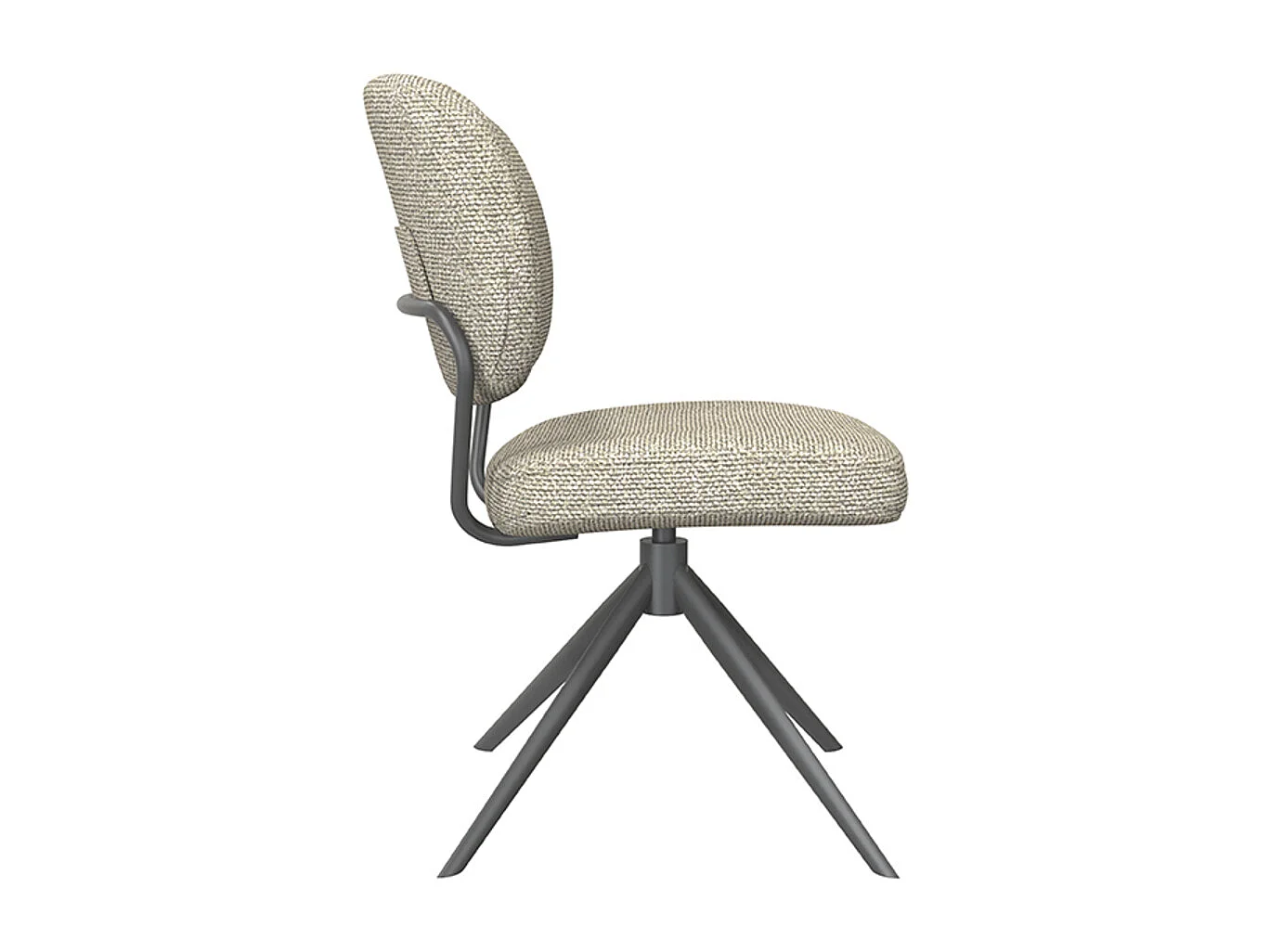 Chaise de salle à manger Geneva - Naturel - Boucle - lot de 2