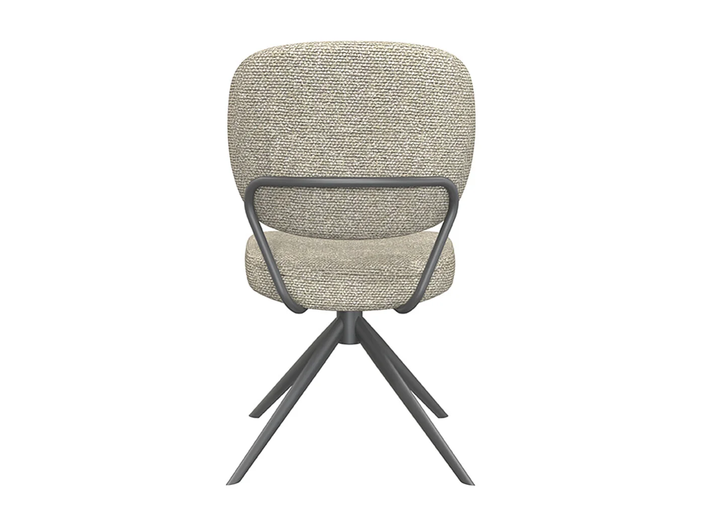 Chaise de salle à manger Geneva - Naturel - Boucle - lot de 2