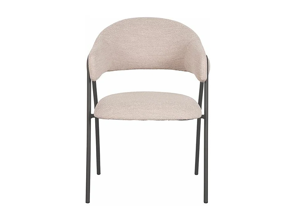 Chaise de salle à manger Lowen - 58x60x84 cm - Naturel - Boucle - lot de 2