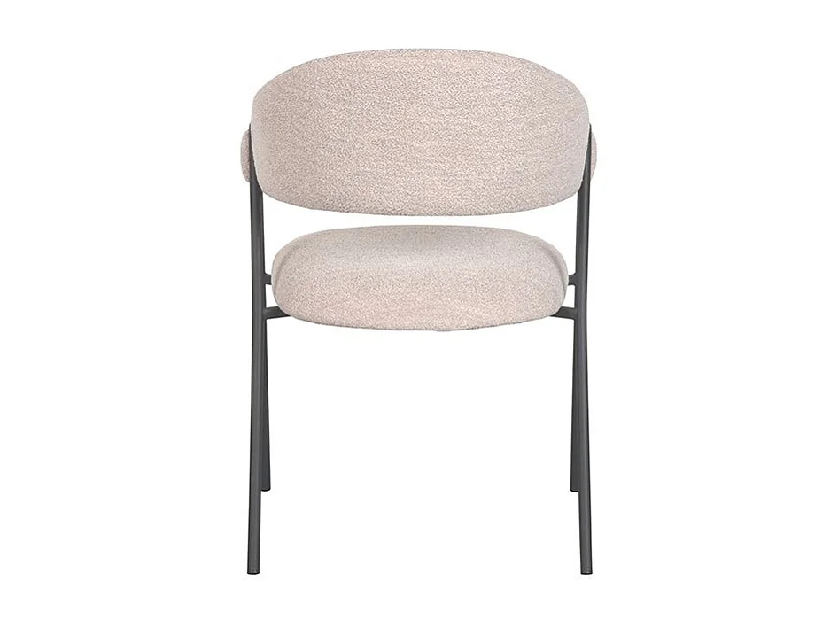 Chaise de salle à manger Lowen - 58x60x84 cm - Naturel - Boucle - lot de 2