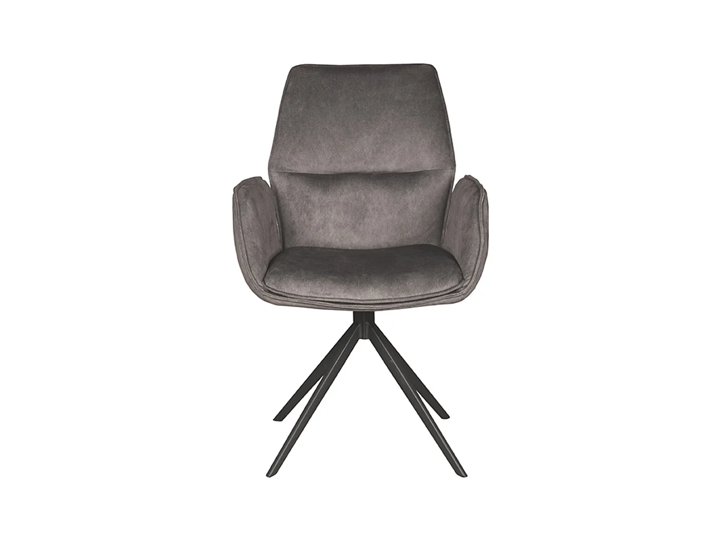 Chaise de salle à manger Mellow - Anthracite - Cosmo - 63 x 58 cm - lot de 2