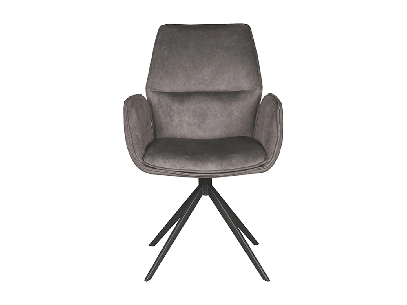 Silla de comedor Mellow - Antracita - Cosmo - 63 x 58 cm - juego de 2