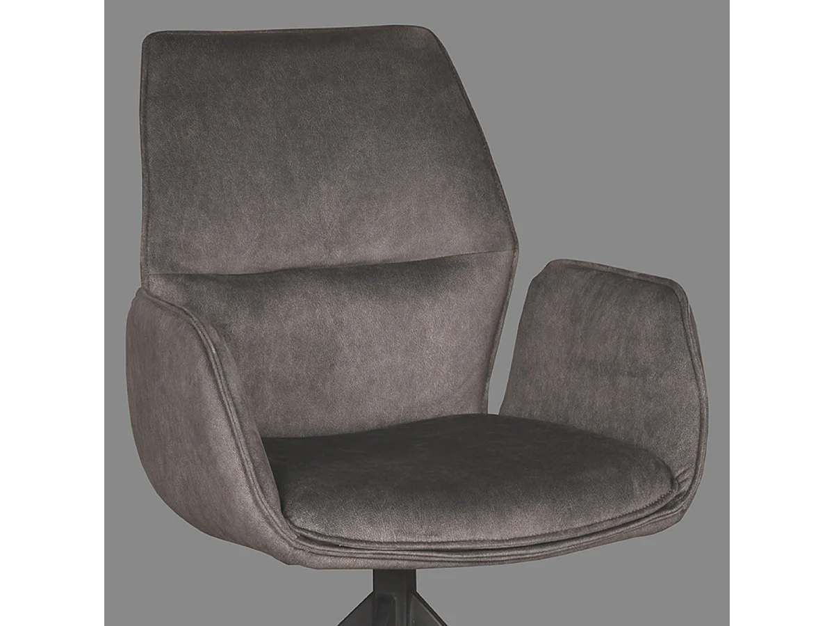 Silla de comedor Mellow - Antracita - Cosmo - 63 x 58 cm - juego de 2