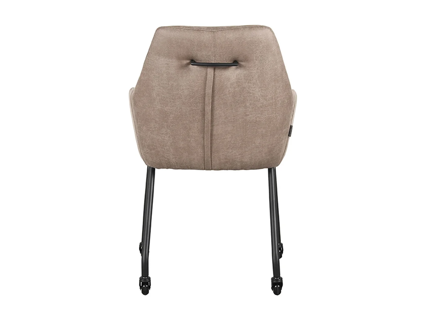 Chaise de salle à manger Lenny - Taupe - Micro Suede - lot de 2
