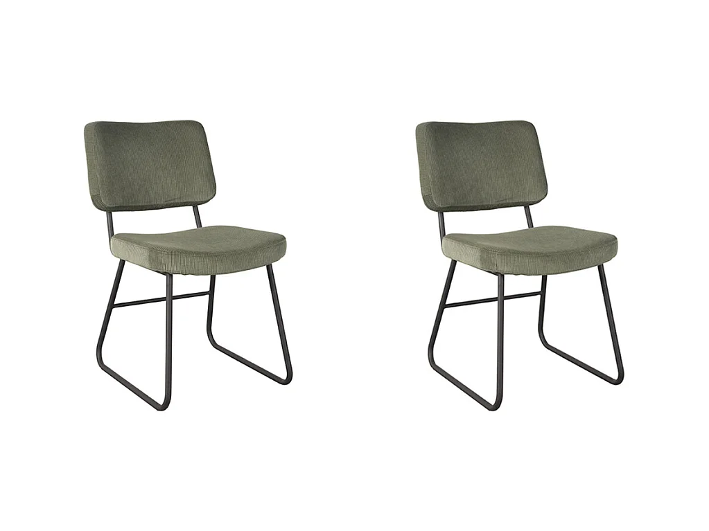 Chaise de salle à manger Noah - Forest - Ribcord - lot de 2