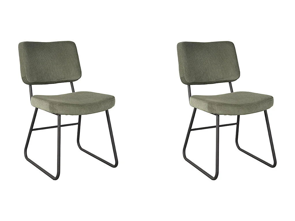 Chaise de salle à manger Noah - Forest - Ribcord - lot de 2