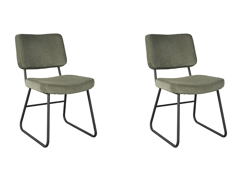 Chaise de salle à manger Noah - Forest - Ribcord - lot de 2
