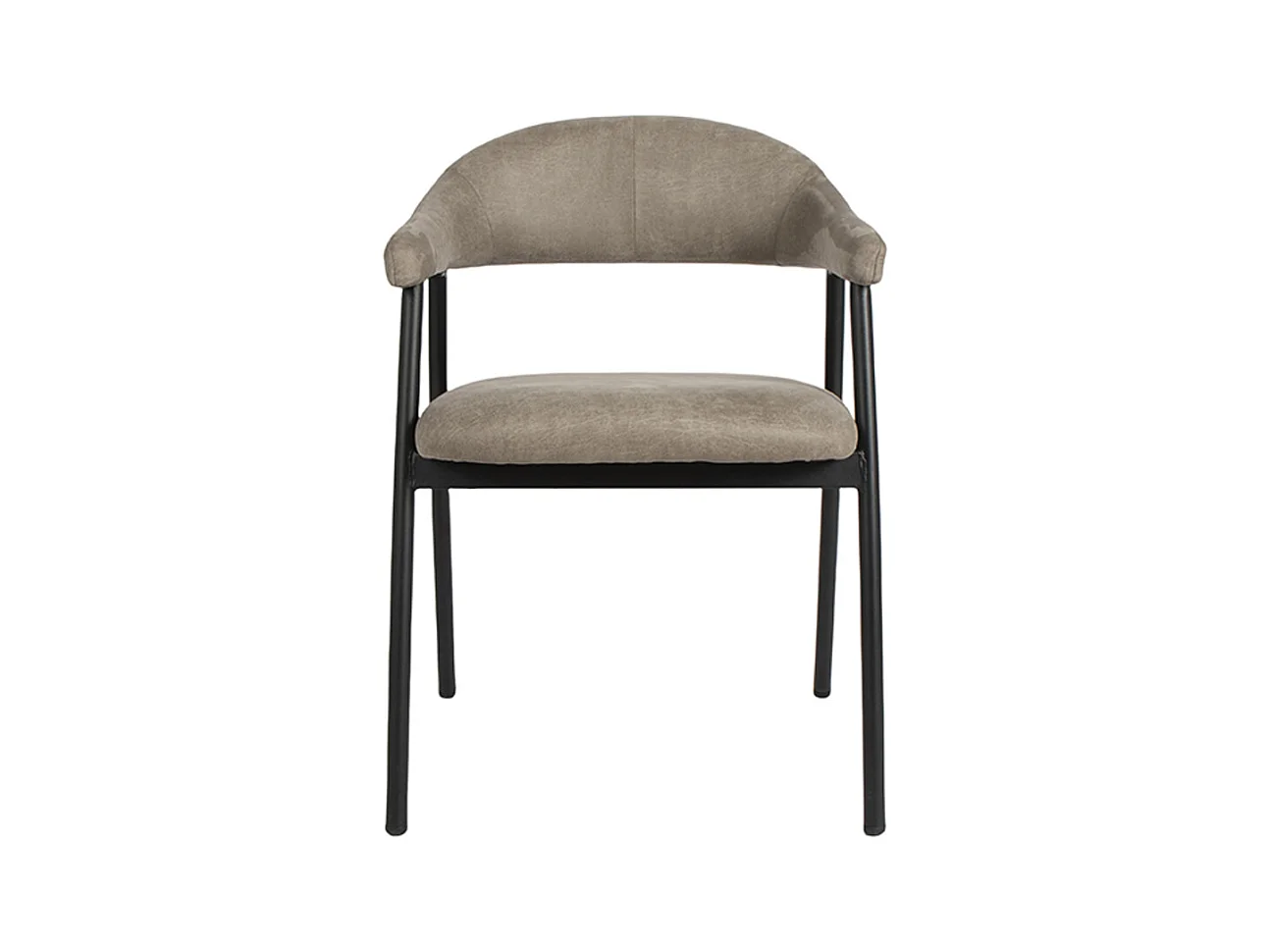 Chaise de salle à manger Amaze - Taupe - Micro Suede - lot de 2