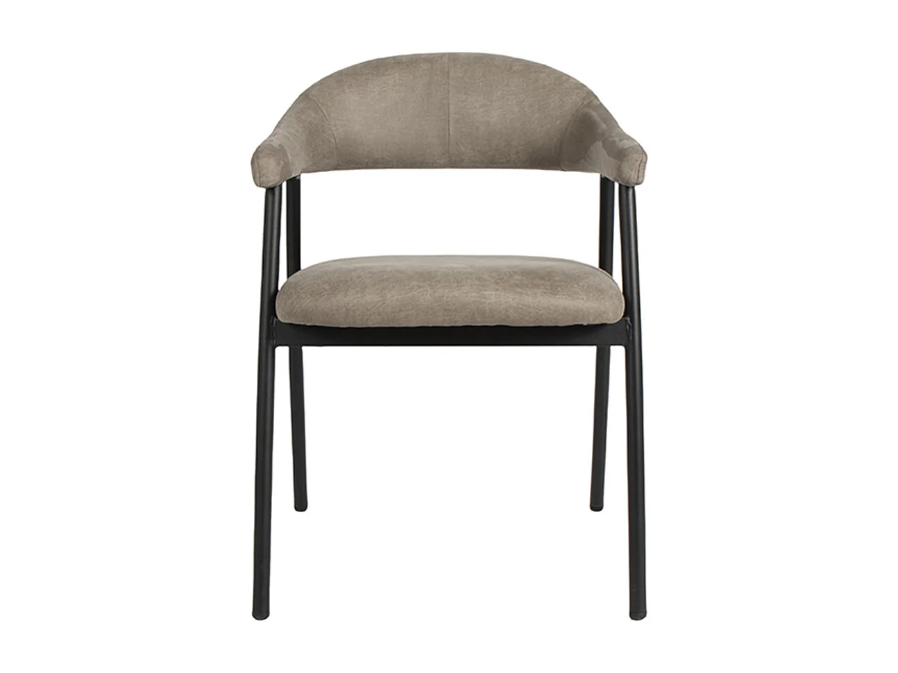 Chaise de salle à manger Amaze - Taupe - Micro Suede - lot de 2