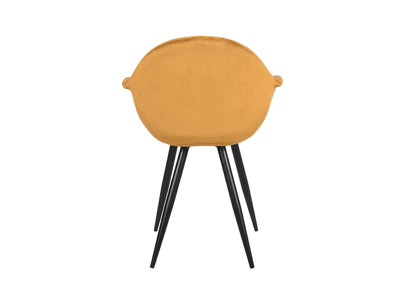 Eetkamerstoel Forli - Oker - Fluweel - set van 2