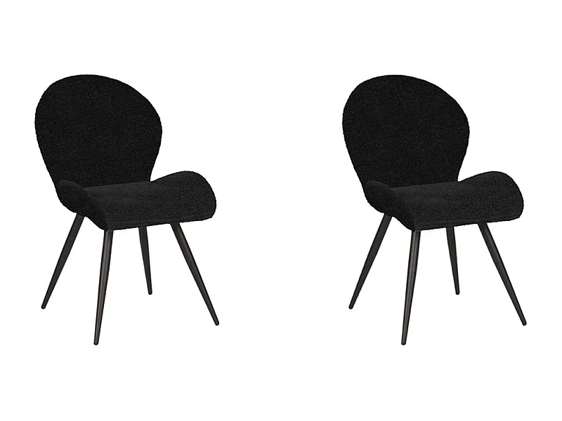 Esszimmerstuhl Sky - 51x64x87cm - Schwarz - 2er-Set