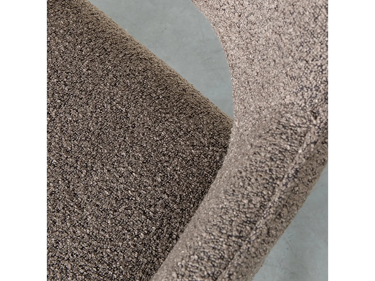 Chaise de salle à manger Finley - Marron - Boucle - lot de 2