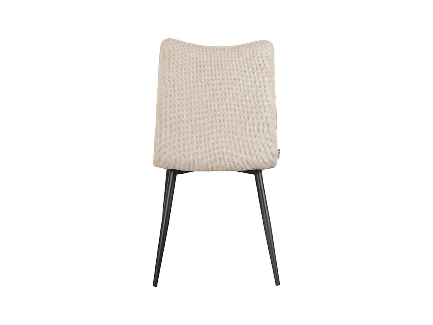 Chaise de salle à manger Riv 47x59x88 cm - Naturel - Tissu - Lot de 2