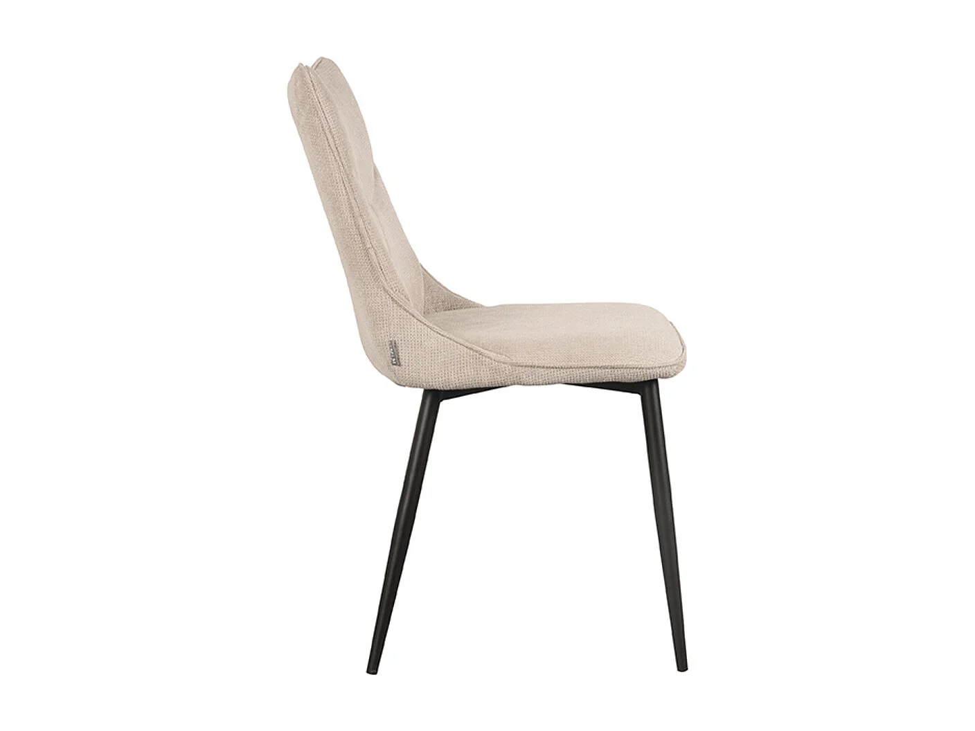 Eetkamerstoel Riv 47x59x88 cm - Naturel - Stof - set van 2