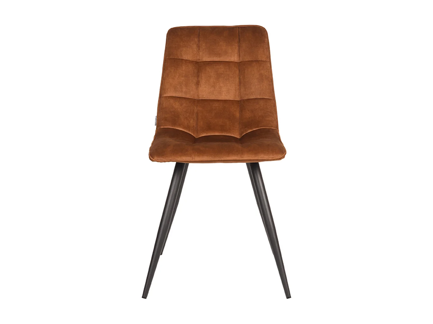 Chaise de salle à manger Jelt - Ocre - Velours - lot de 2