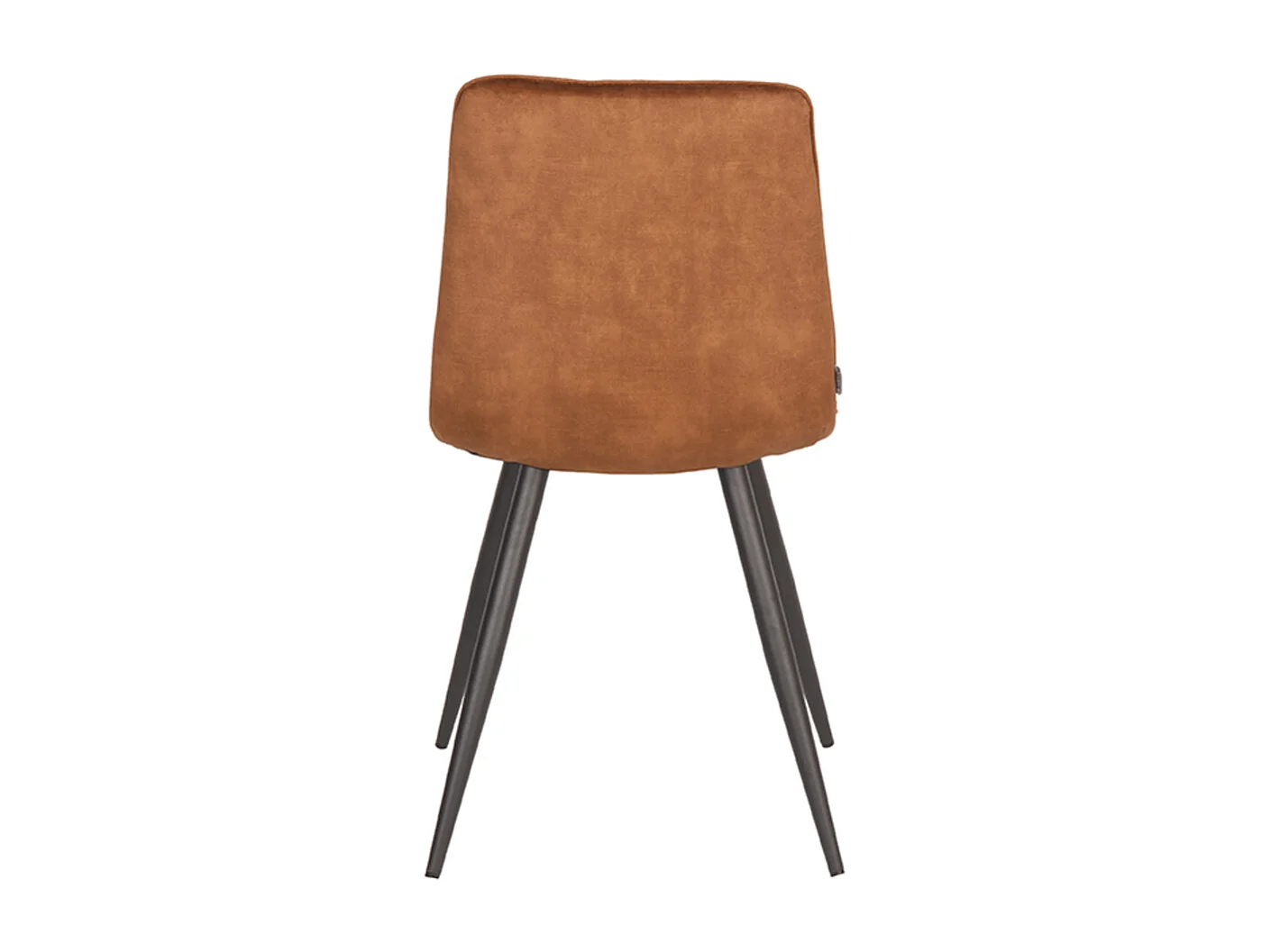 Chaise de salle à manger Jelt - Ocre - Velours - lot de 2