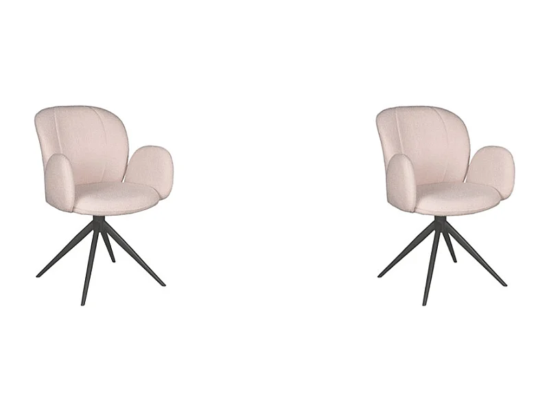 Chaise de salle à manger Kimball - Naturel - Boucle - lot de 2