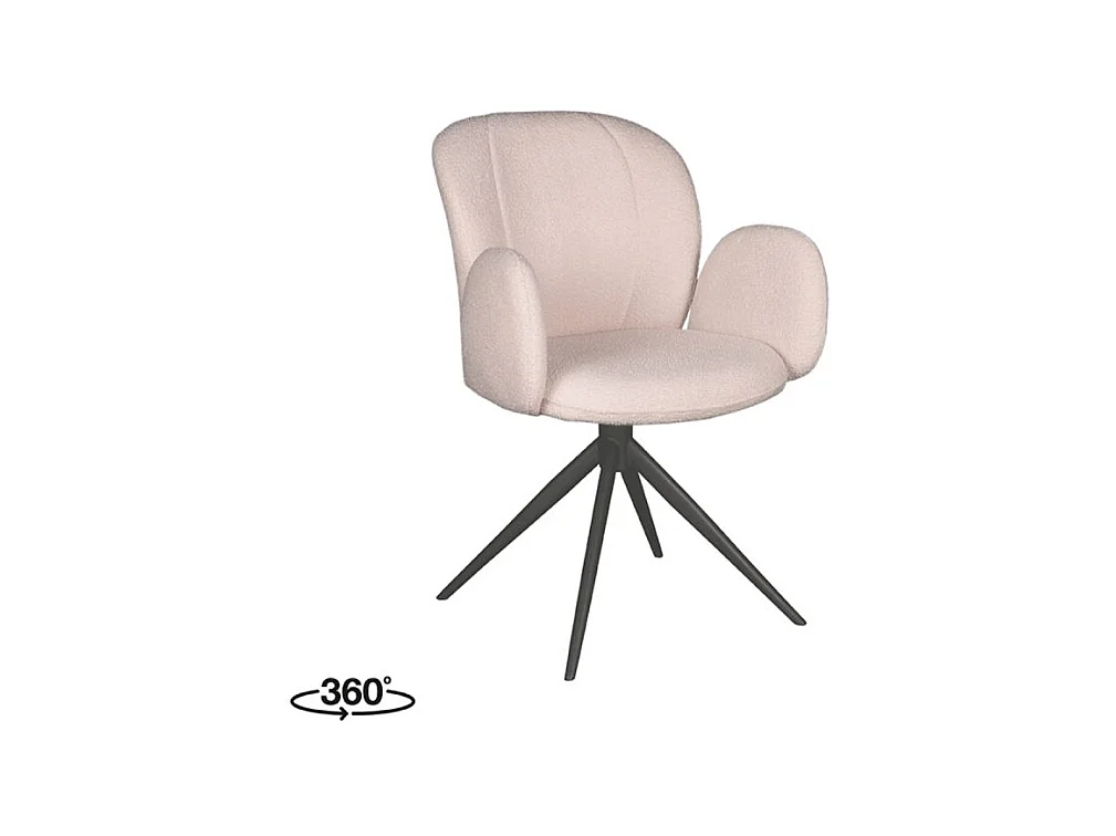 Chaise de salle à manger Kimball - Naturel - Boucle - lot de 2