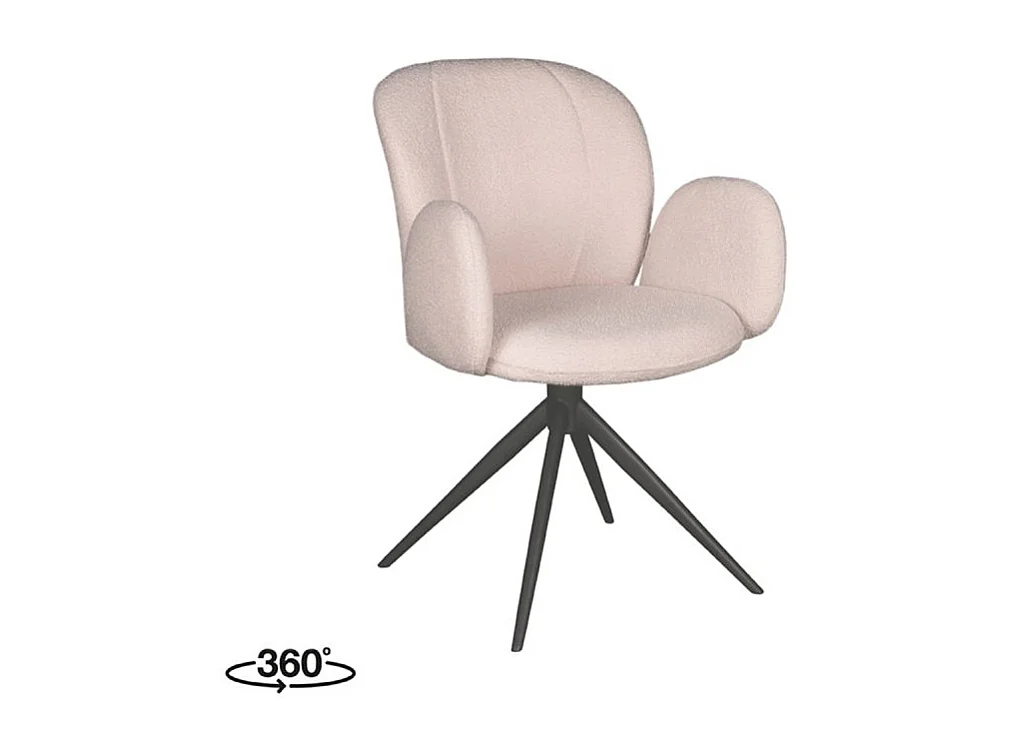 Chaise de salle à manger Kimball - Naturel - Boucle - lot de 2