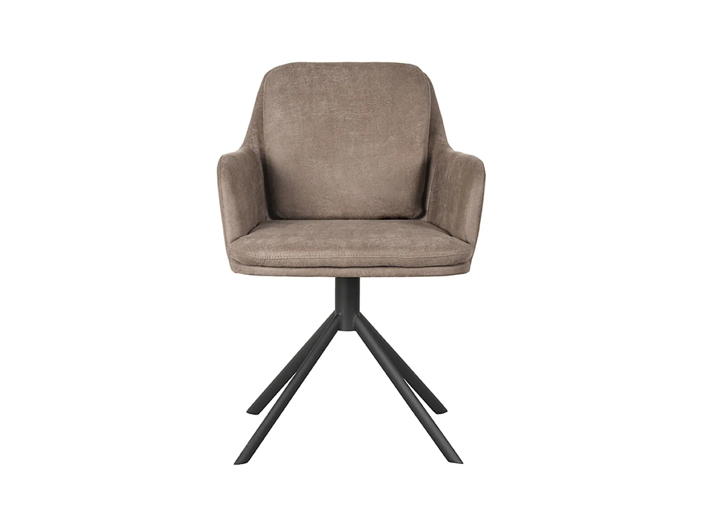 Chaise de salle à manger Joy - Taupe - Micro Suede - lot de 2