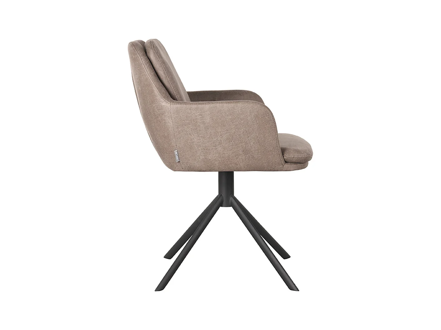 Chaise de salle à manger Joy - Taupe - Micro Suede - lot de 2