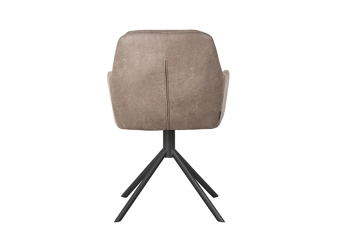 Chaise de salle à manger Joy - Taupe - Micro Suede - lot de 2
