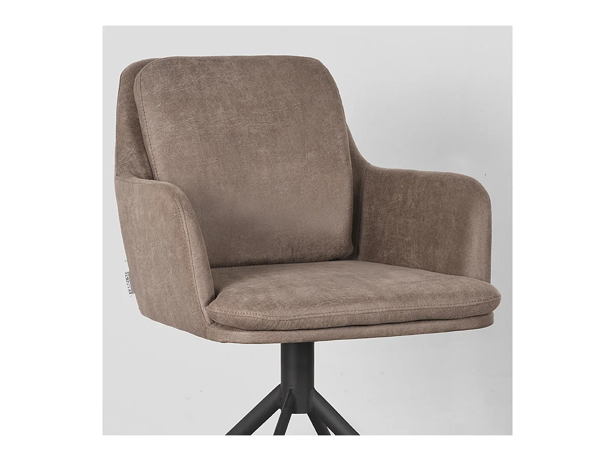 Chaise de salle à manger Joy - Taupe - Micro Suede - lot de 2