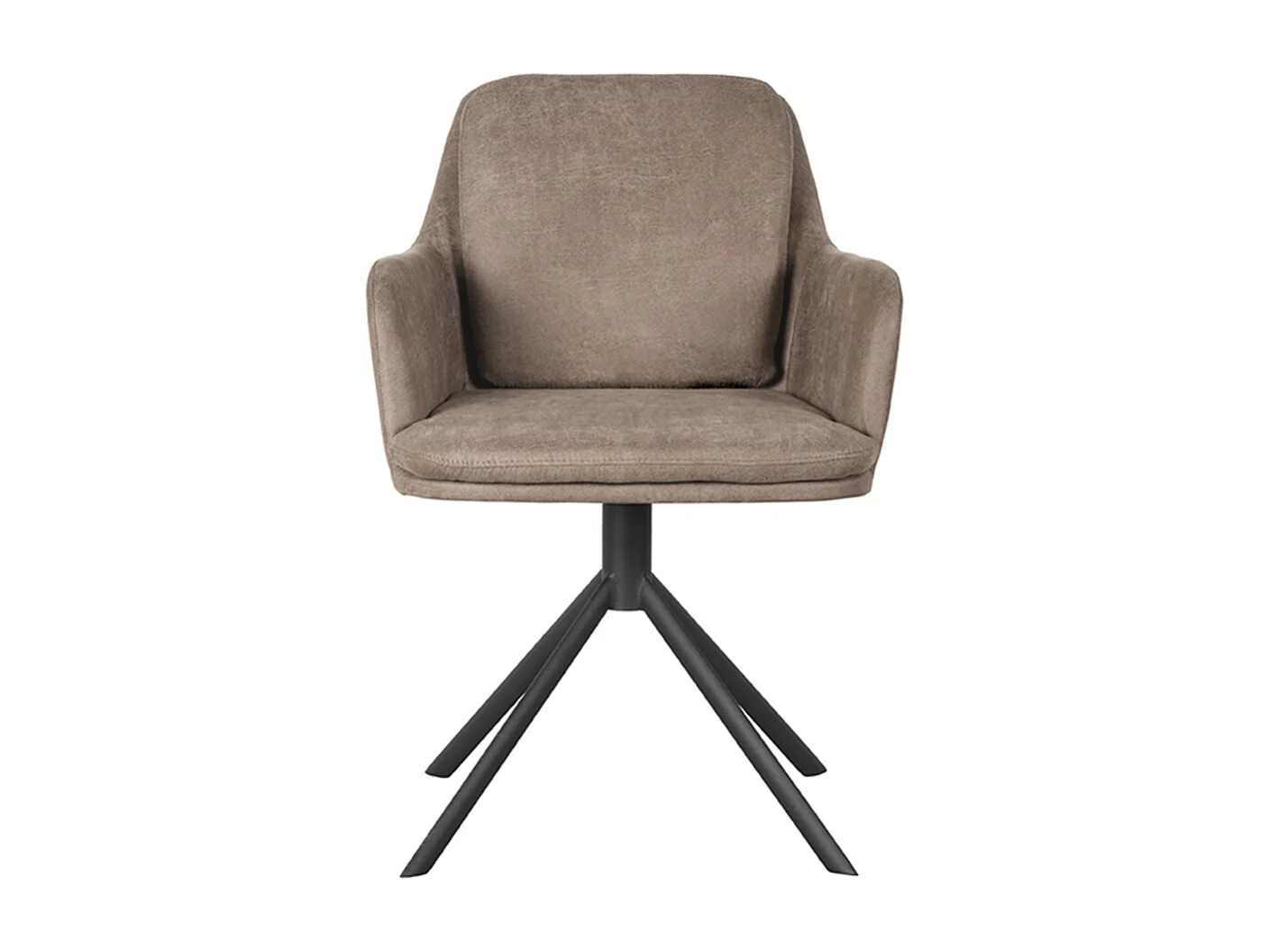 Silla de comedor Joy - Taupe - Micro Suede - Juego de 2