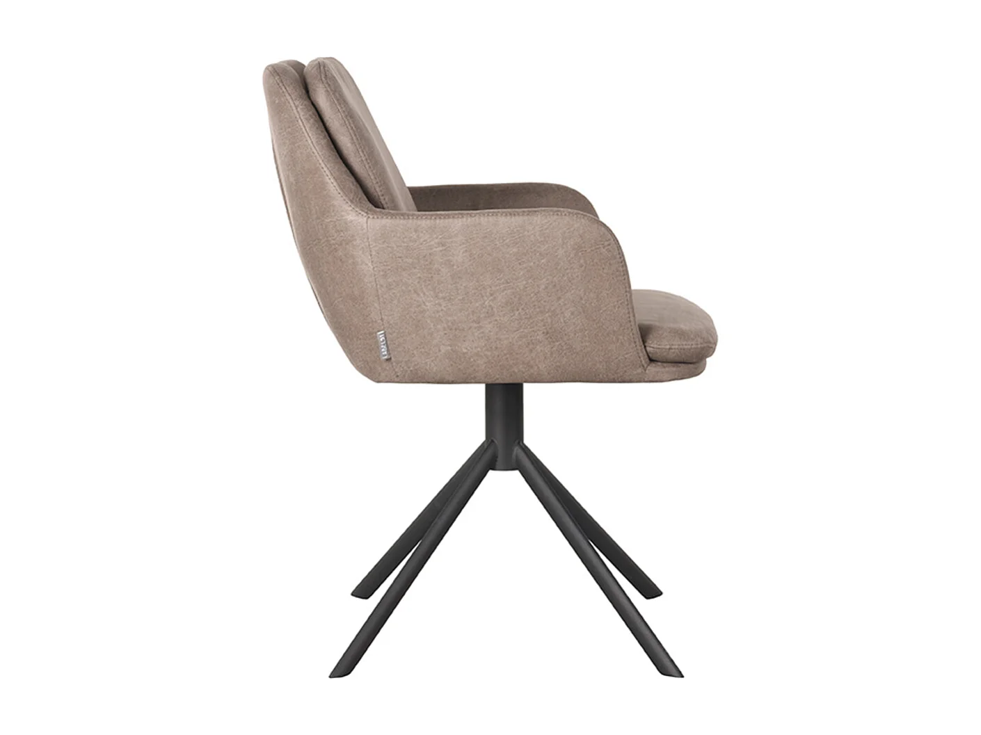 Silla de comedor Joy - Taupe - Micro Suede - Juego de 2