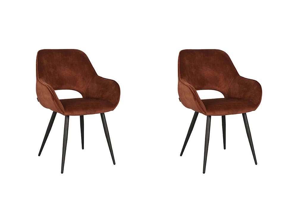 Chaise de salle à manger Fer 58x57x87 cm - lot de 2